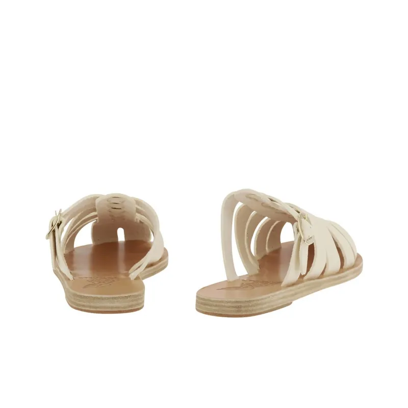 ANCIENT GREEK SANDALS Wrap-toe Slippers Women's White-3