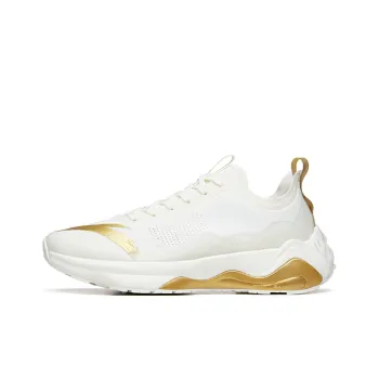 Anta Star Olympic Cushioning Breathable Lightweight Wear Resistant Slip Resistant Low Top Running Shoes Men's White