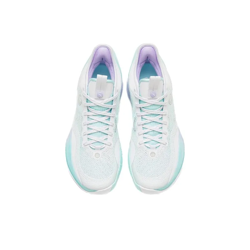 ANTA Three point Rain1.0 Basketball Shoes Men Low Top White/Green-2