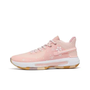 PEAK Flash 4 Basketball Shoes Men Low Top Blossom Pink/White