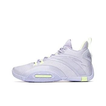 ANTA UFO3.0 Basketball Shoes Men Mid Top Light Purple/Sprout Green
