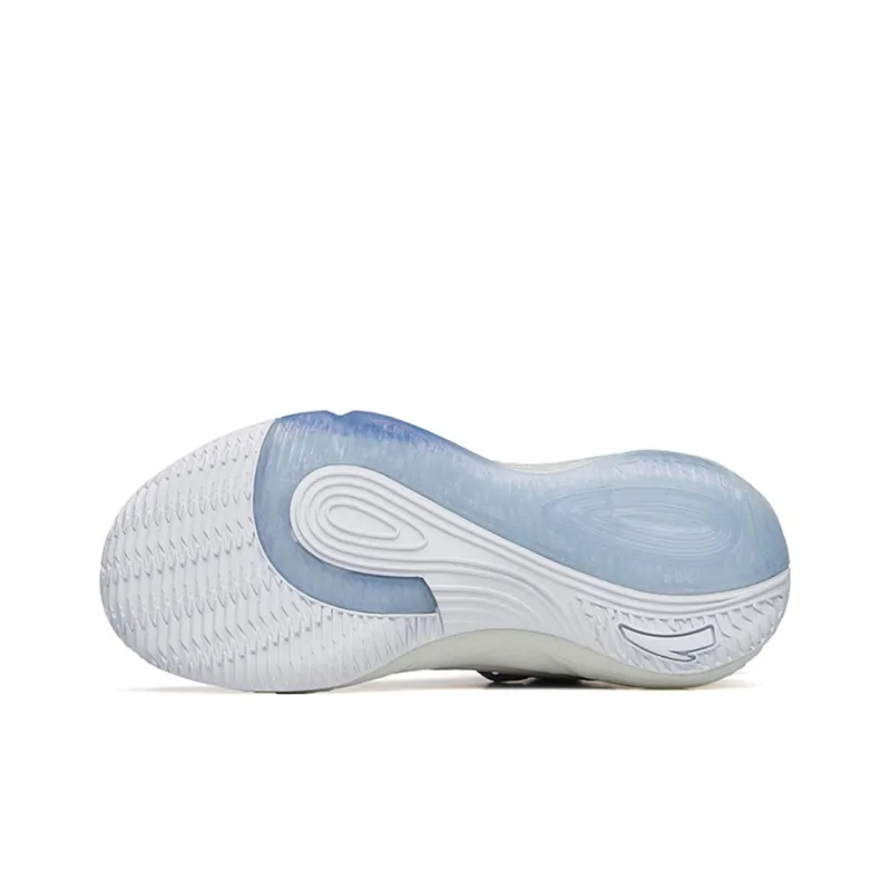 Anta Bubble Bomb Cushioned Slip Resistant Abrasion Resistant Low Top Performance Basketball Shoes Women's White-5