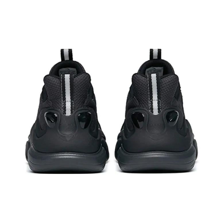 Anta Chao Worship 3.0 Anti Slip Wear Resistant Low Top Sports Casual Shoes Black Gray Color-4