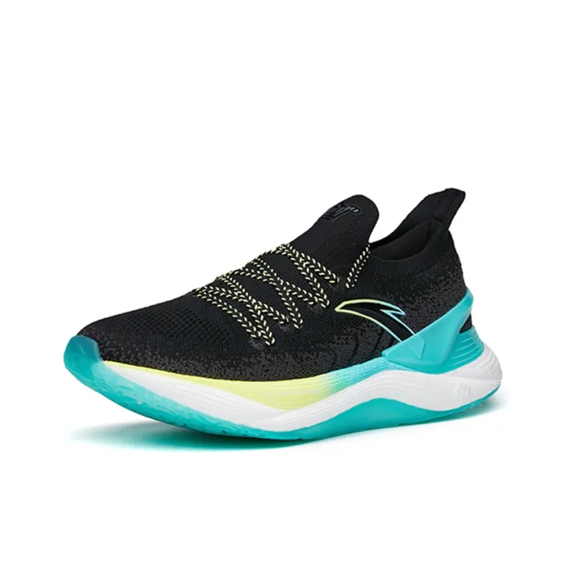 ANTA Chuang 2.0 Pro Running Shoes Men Low Top Black/Yellow/Blue-1