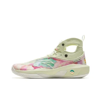 Anta KT8 KT 8 Four Fruits Soup Anti Slip Wear Resistant High Top Basketball Shoes Men's Green Red