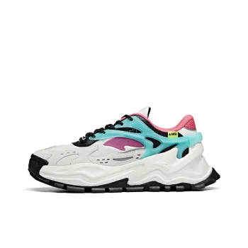 Anta Hot Non slip Lightweight Low Top Chunky Sneakers Women's Turquoise