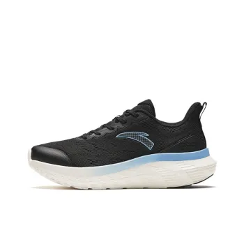 Anta Light Cloud Cushioning Wear Resistant Low Top Casual Running Shoes Women's Black