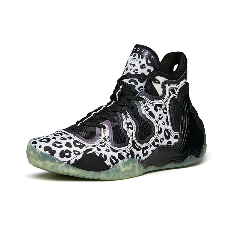 ANTA Star Mountain Basketball Shoes Men Mid Top Black/White-1