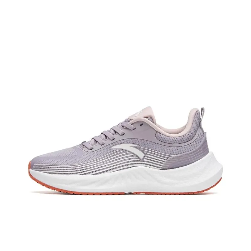 Anta Martian Foam Abrasion Resistant Breathable Low Top Running Shoes Women's Magic Carpet Gray-0