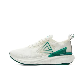 PEAK State Pole 6.0 Breathable Low Top Running Shoes Women's Beige White Green