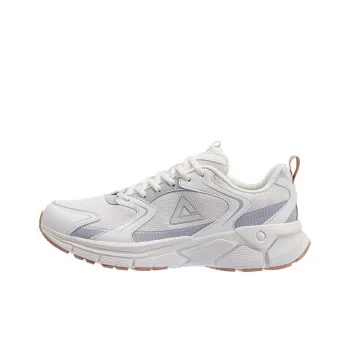 PEAK OG 7000 PRO Breathable Cushioning Low Top Running Shoes Men's Canvas White