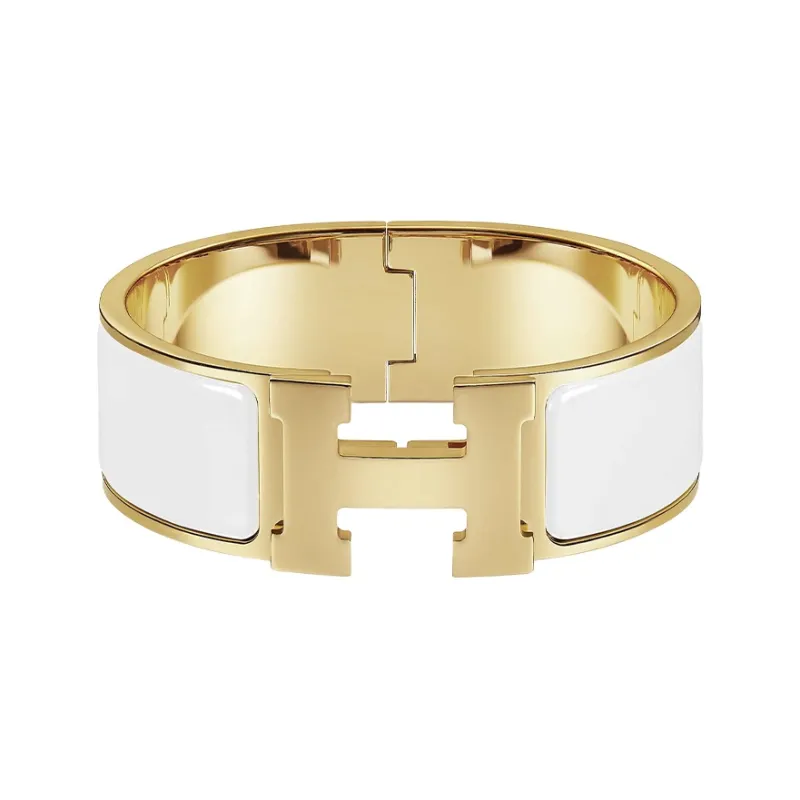 HERMES Clic-H Enamel Bangles Women's-0