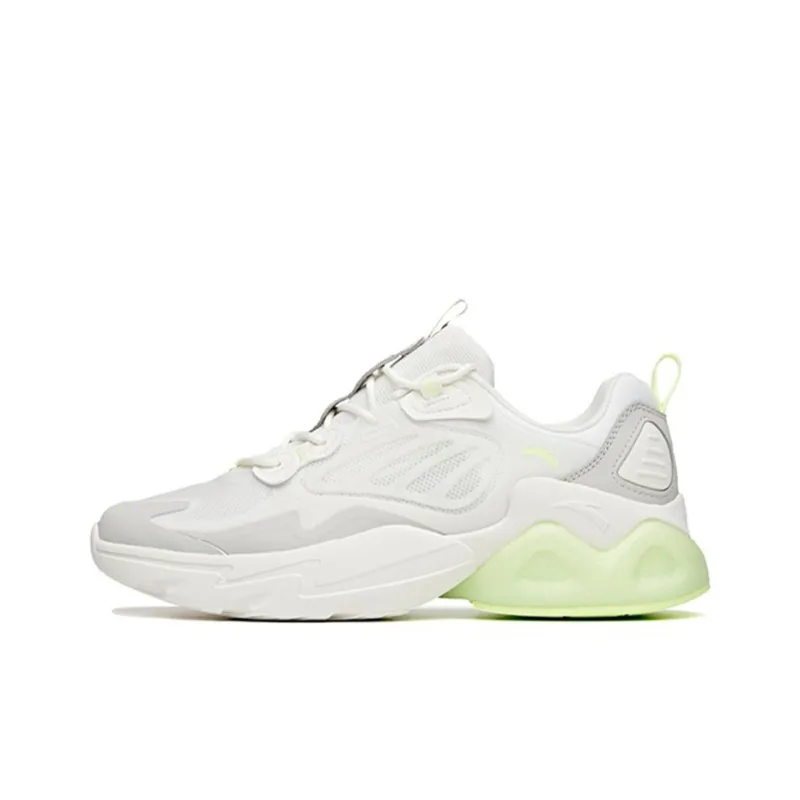 Anta Millennium 2.0 Cushioning Anti-Slip And Wear-Resistant Low-Top Chunky Sneakers Men's White Green-0