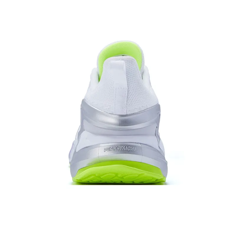 PEAK Porcelain Shadow Cushioning Lightweight Abrasion Resistant Low Top Running Shoes Men's White Yellow-3