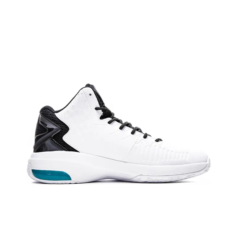 Anta KT3 Thompson Cushioning Anti Slip And Wear Resistant High Top Basketball Shoes Men's White Black-1