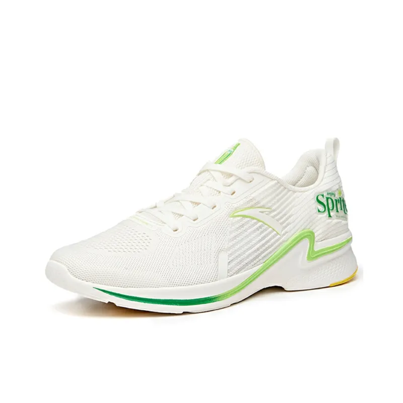 Anta Hydrogen Run II Cushioning Wear-Resistant Low-Top Running Shoes Men's Ivory White-1