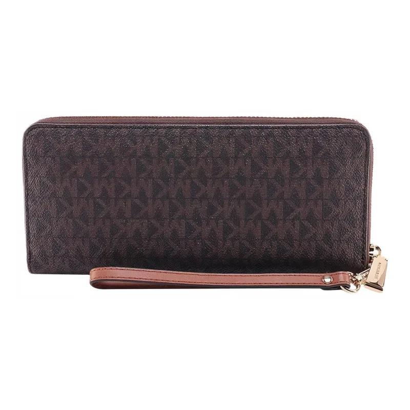 MICHAEL KORS Leather Wallet Women's Brown-2