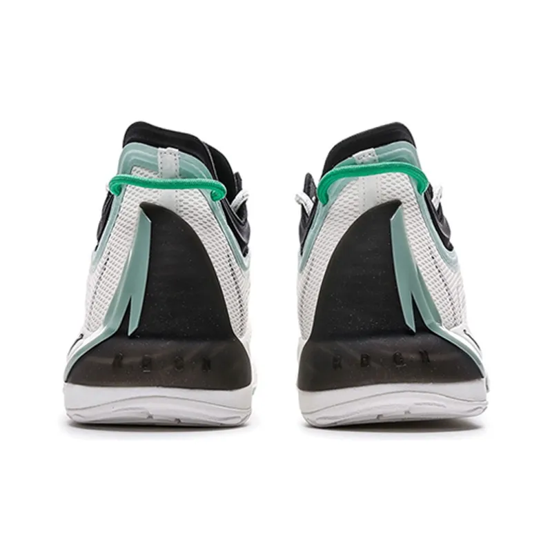 Anta GH1 Low Alpha Abrasion Resistant Breathable Low Top Basketball Shoes Men's White Black Green-3