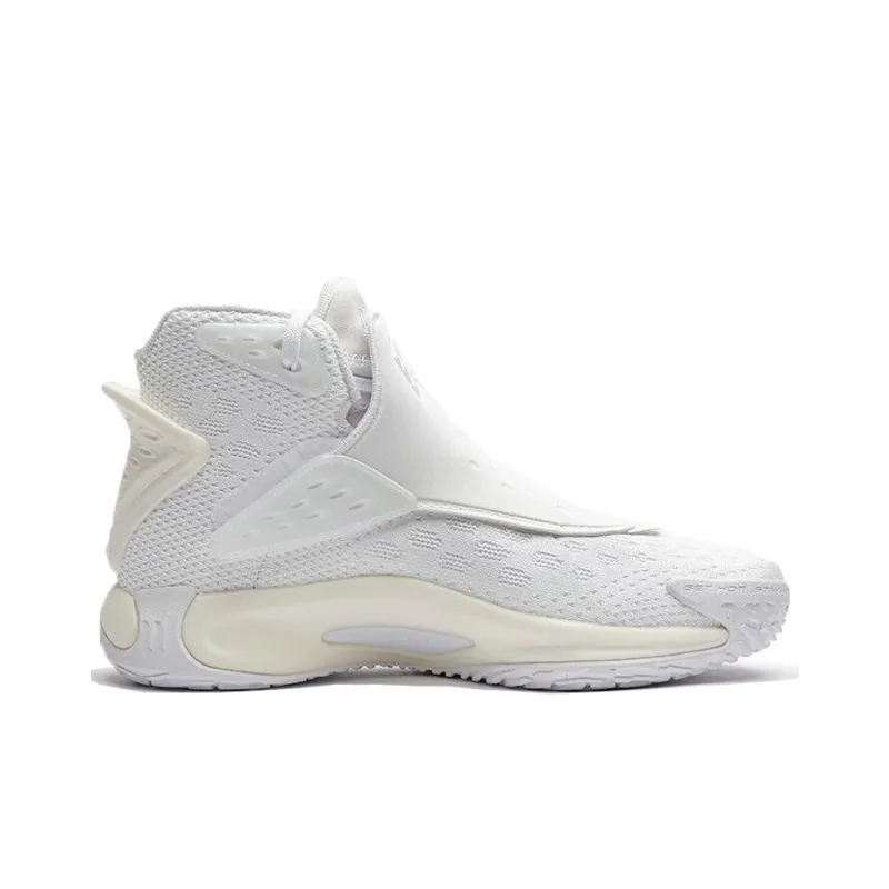 Anta KT5 Pearl White Cushioning Anti Slip And Wear Resistant High Top Performance Basketball Shoes Women's White-1