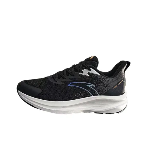 Anta Cloud Journey Slip Resistant Low Top running Blue Shoes Men's Black