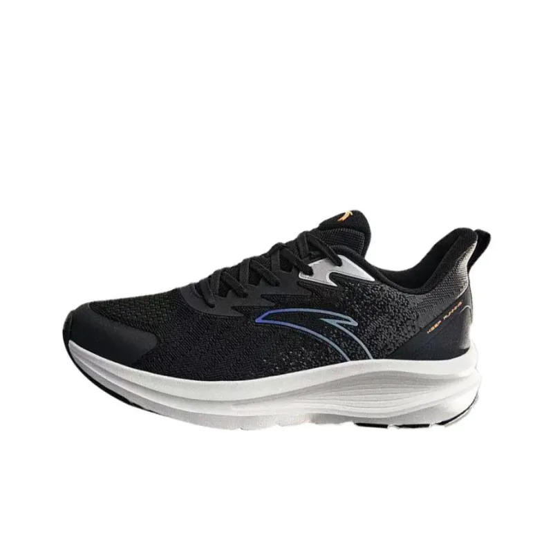 Anta Cloud Journey Slip Resistant Low Top Running Shoes Men's Black-0