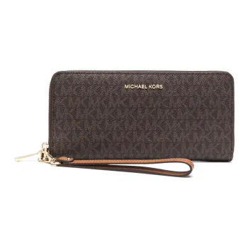 MICHAEL KORS Leather Wallet Women's Brown