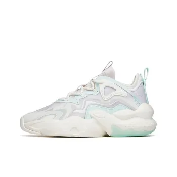 Anta Bastard Life Collection Lightweight And Wear resistant Low Top Skateboard Shoes Women's White Purple Blue