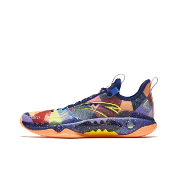Anta Frenzy 5 Pro Cushioning Wear Resistant Low Top Basketball Shoes Men's Blue Orange