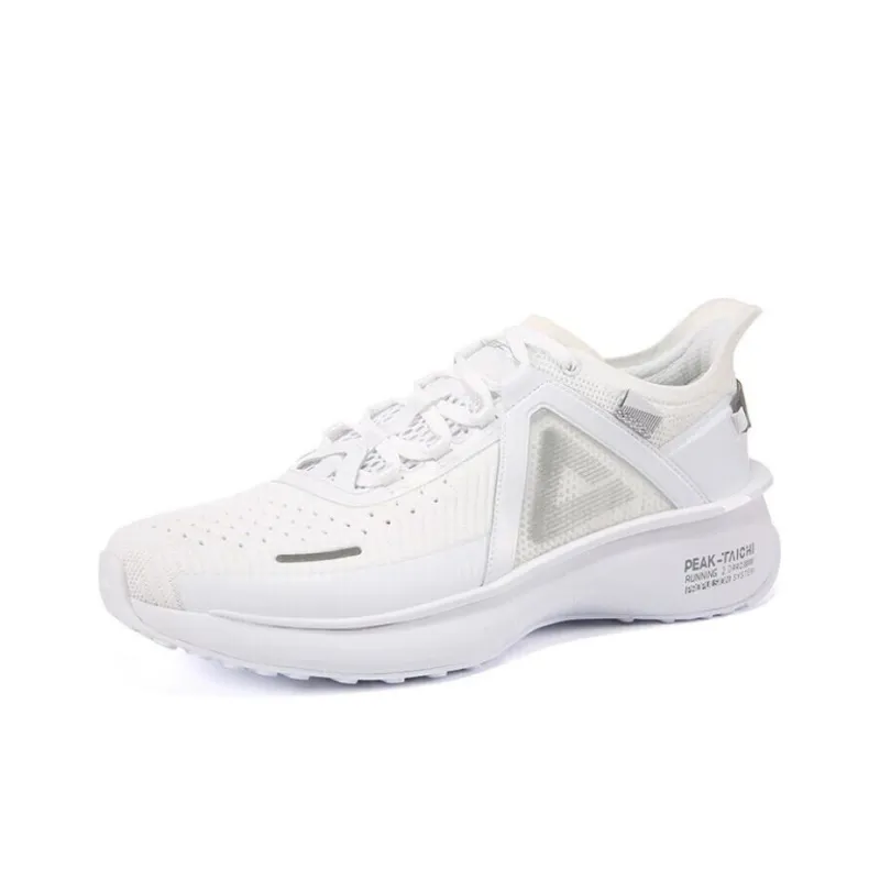 PEAK Tai Chi 2.0 Pro Cushioning Anti Slip And Wear Resistant Low Top Running Shoes Unisex White-2