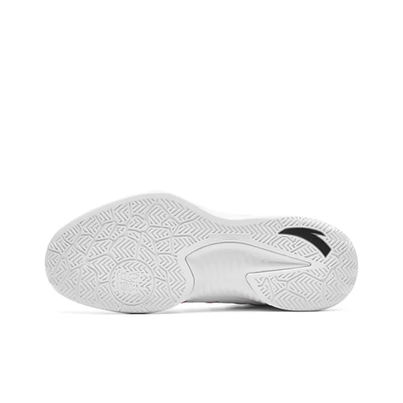 Anta Bastard War Armor Anti Slip Wear Resistant Mid Top Vintage Basketball Shoes Men's White-4