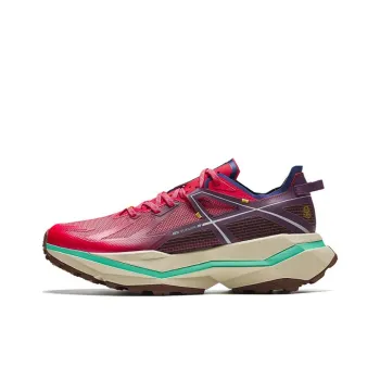 Anta Falcon Hunting Cushioned Wear Resistant Slip Resistant Low Top Outdoor Shoes Men's Red Purple