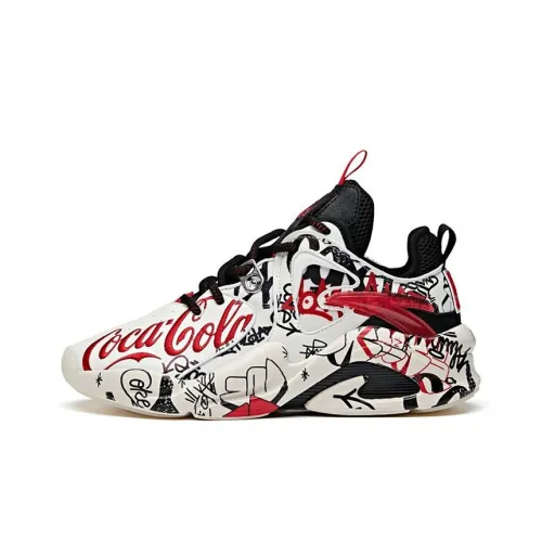 Coca Cola X ANTA Bastard Casual Shoes Men Low-Top Black/White/Red