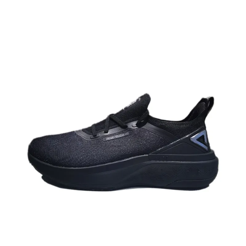 PEAK State Pole 4.0 Cushioning Anti Slip And Wear Resistant Low Top Running Shoes Men's Black-0
