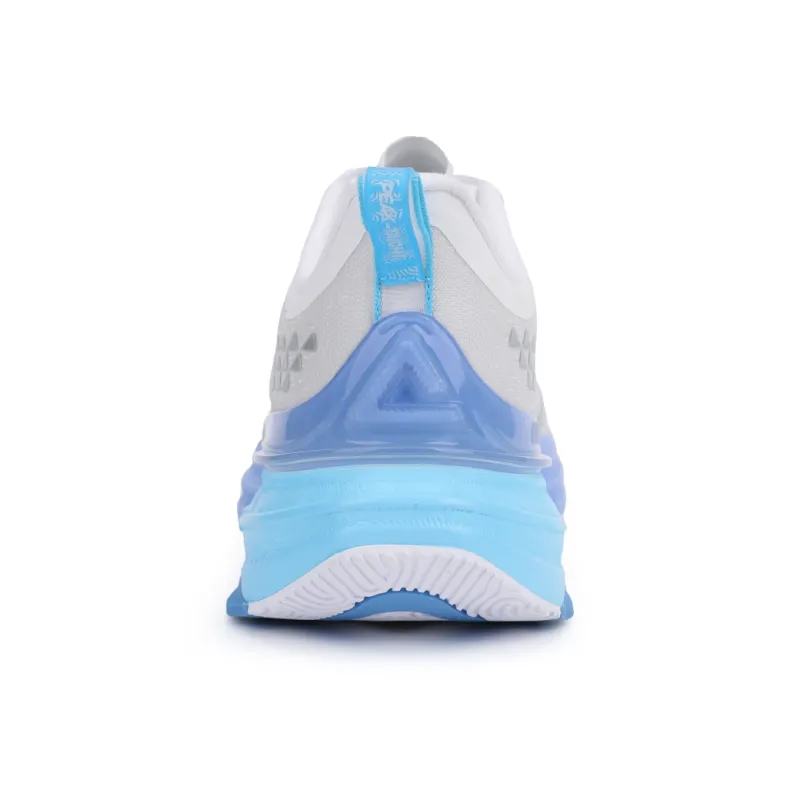 PEAK State Pole 6.0 Cushioning Rebound Breathable Low-Top Running Shoes Men's White Blue Silver-4