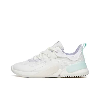 ANTA Rubik's Cube Casual Shoes Women's Low Top Ivory White/Misty Purple