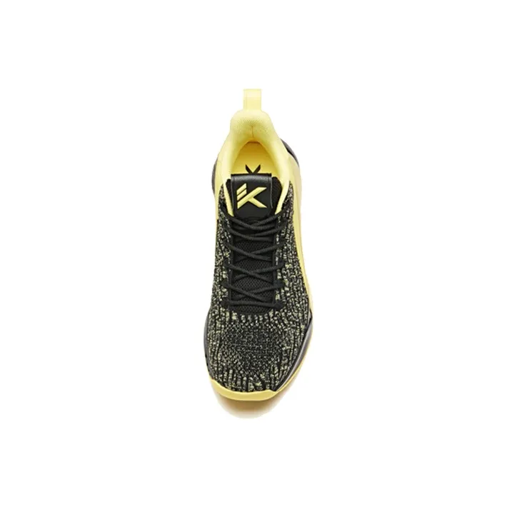 Anta KT4 Shock Absorbers Slip Resistant Breathable Low Top Basketball Shoes Men's Yellow Black-3