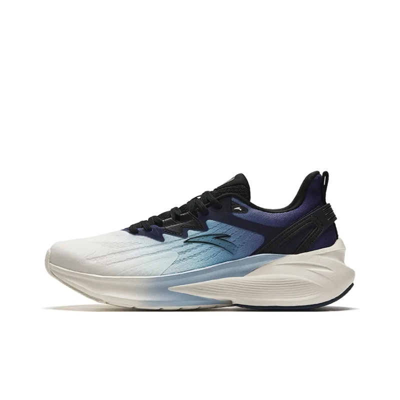 Anta Stinger 5 Cushioning Anti Slip And Wear Resistant Low Top Running Shoes Men's White Blue Black-0