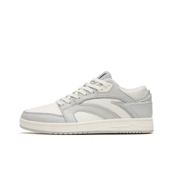 Anta Street Naughty Anti Slip Wear Resistant Low Top Skateboard Shoes Women's Gray White