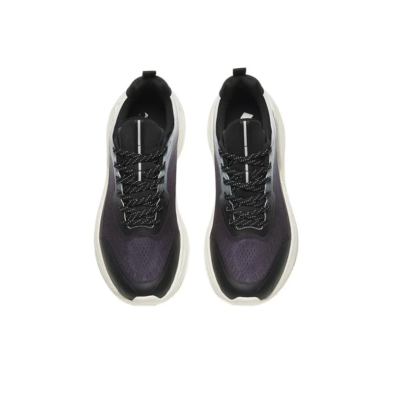 Anta Lingyun 4 Lightweight Breathable And Wear Resistant Low Top Running Shoes Men's Black Gray-2