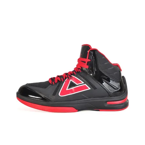 PEAK Soaring 3.2 Basketball Shoes Men Mid-Top Black/Red