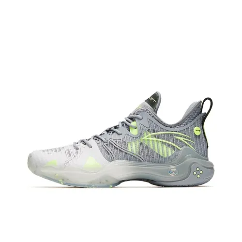 ANTA Frenzy 4 Pro Basketball Shoes Men Low-Top Gray/White