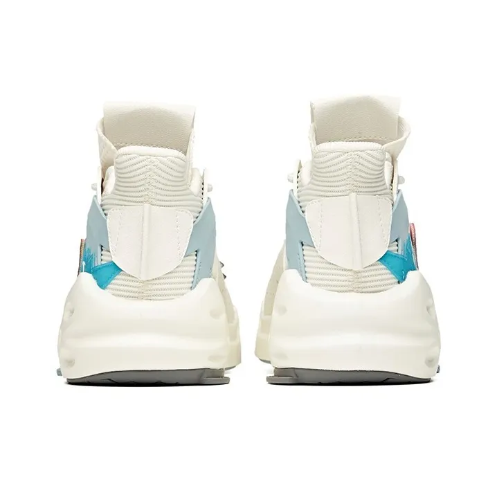 MARVEL x Anta Bastard Anti Slip Wear Resistant Mid Top Skateboard Shoes Men's Ivory White-3
