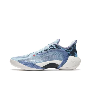 Anta 3 Point Rain 2 Cushioned Slip Resistant Low Top Basketball Shoes Men's Lilac Blue