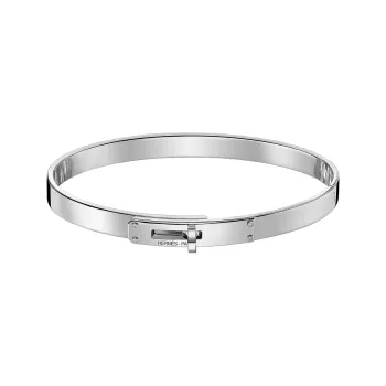 HERMES Kelly Bangles Women's White Gold