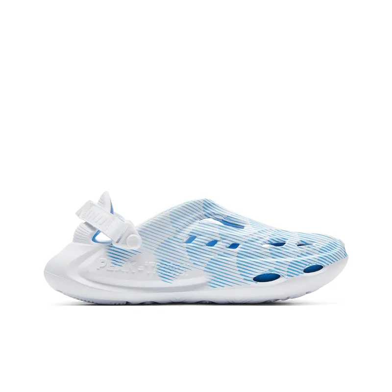 PEAK Guochuang Collection Taichi Clogs Tourism, Grain Rain Sandal Men's Sky Blue-1