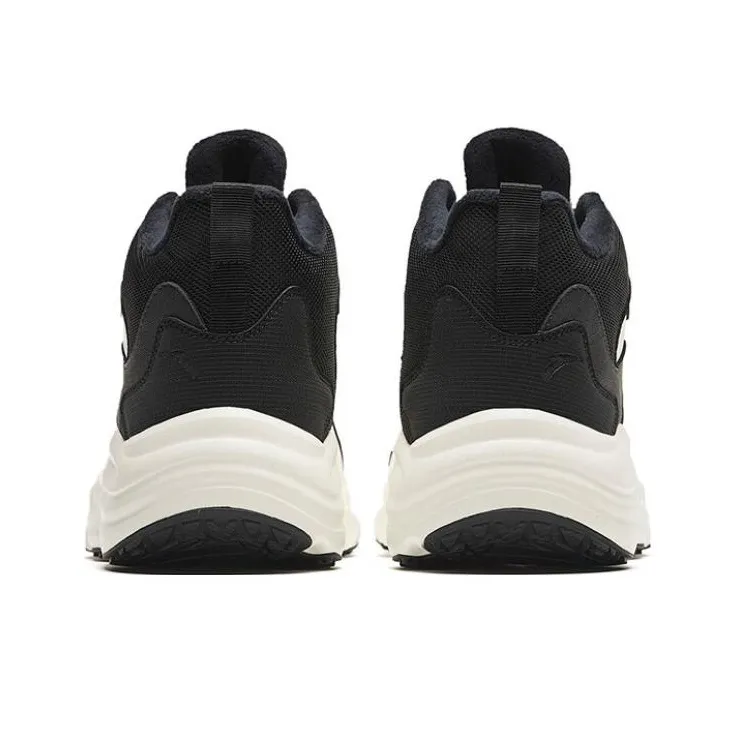Anta Walker Cushioning Breathable Low Top Casual Shoes Men's Ivory Black-4