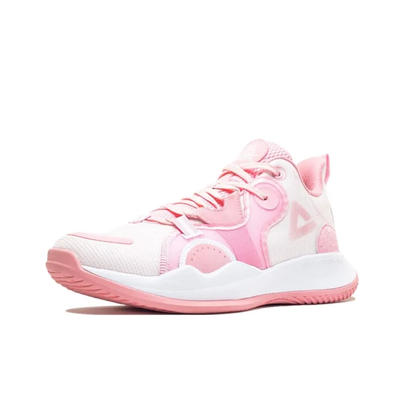 PEAK Cavalry 2 Cushioning, Slip Resistant, Abrasion Resistant, Coverage, Support Low Top Basketball Shoes Men's Pink-2