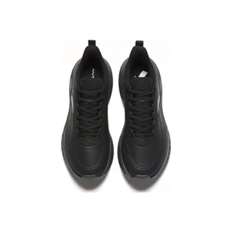 Anta Light Cloud Cushioning Anti Slip And Wear Resistant Low Top Running Shoes Men's Black-2
