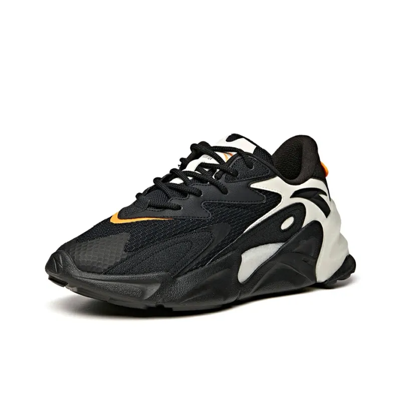 Anta Pulse Durable Breathable Low Top Skateboard Shoes Apocalypse Black-1