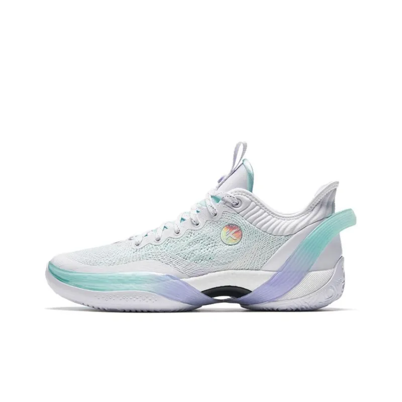 Anta Three point Rain1.0 Masterpiece In The Forge Anti Slip Wear Resistant Low Top Basketball Shoes Women's White Green-0